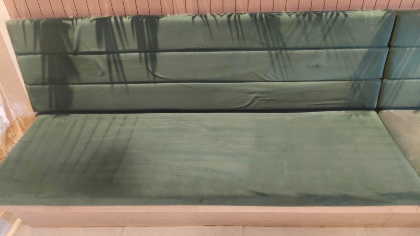 Sofa after deep cleaning